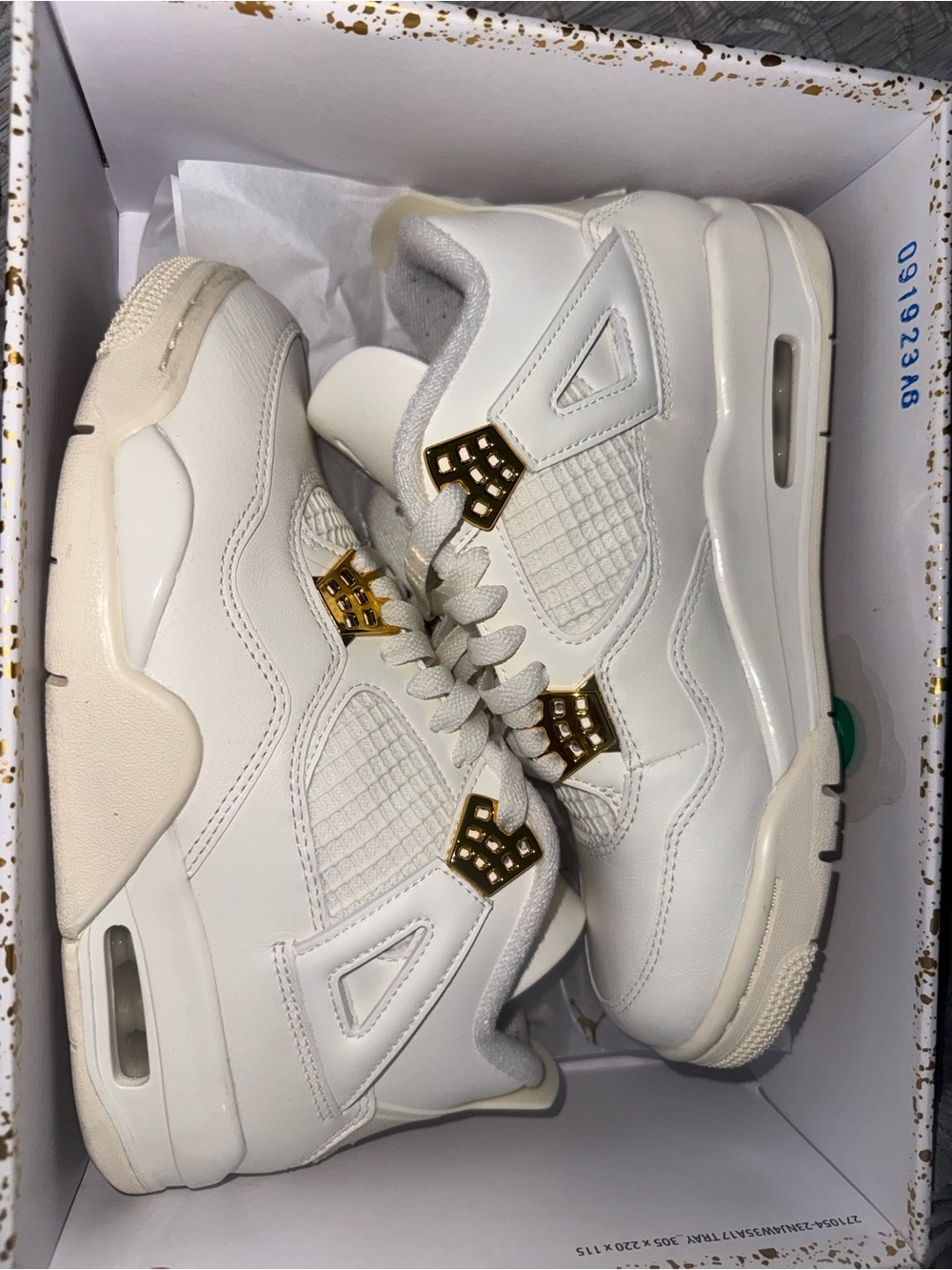 Jordan 4 Women's Gold Metallic